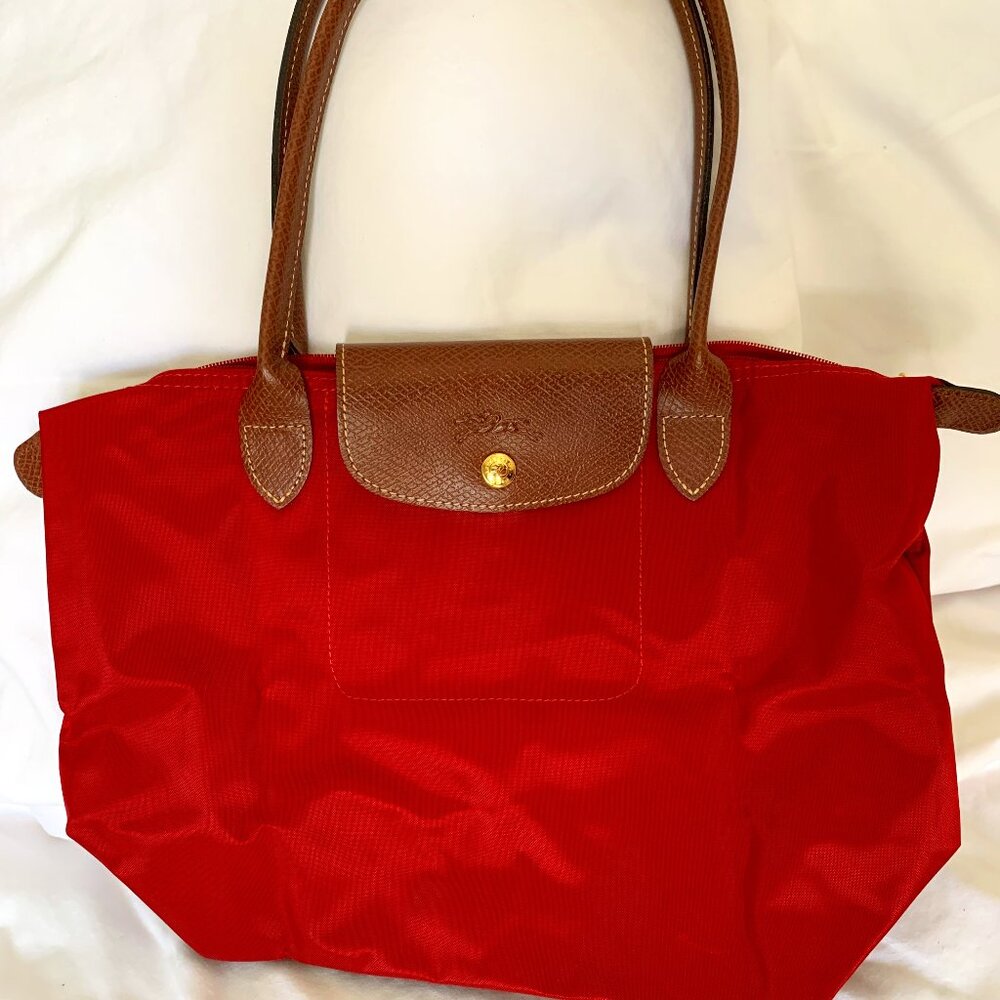 Red Longchamp Tote